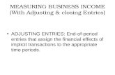Measuring Business Income (With Adjusting & Closing
