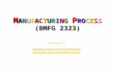 Manufacturing Process -Joining Process & Equipments (Fusion Welding)