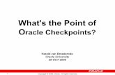 Oracle Buffers Checkpoints