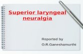 Superior Laryngeal Neuralgia