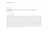 Analysis of Carotenoids in Nutritional