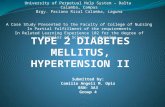 Type 2 Diabetes Mellitus, Hypertension II