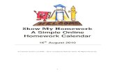 Show My Homework Calendar White Paper