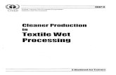 Cleaner Production in Textile Wet Processing - UNEP