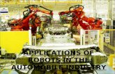 Applications of ROBOTS in the Automobile Industry