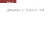 Strategic Analysis of PIA