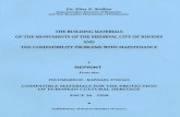 The Building Materials of the Monuments of the Medieval City of Rhodes
