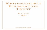 Krishnamurti Foundation Trust (Bulletin 89_sept08)