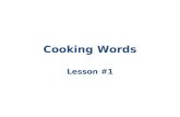 ESL Cooking Vocabulary Lesson