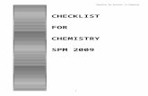 Spm Checklist for Chemistry