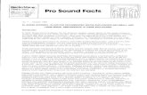 EV Pro Sound Facts and Speaker Plans
