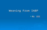 Weaning From IABP