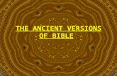 Codex, The Ancient Versions of Bible, Gospel