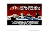 Home Party - 10 Deadly Home Party Plan Business Mistakes