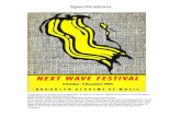 Next Wave Festival Programme Brooklyn Academy of Music 1983