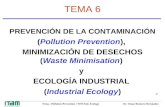 Tema : Pollution Prevention / WM /Ind. Ecology Dr. Omar Romero Hernández 1/1/ TEMA 6 PREVENCIÓN DE LA CONTAMINACIÓN (Pollution Prevention), MINIMIZACIÓN.