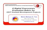 Digital Course Ware Evaluation Rubric - Tan