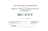 Tecnical evaluation of selected open source repository solutions