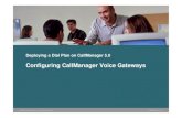Configuring CallManager Voice Gateways