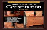 Furniture and Cabinet Construction