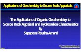 Applications of Geochemistry to Source Rock Appraisals
