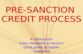 Pre-sanction Credit Process