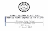 Power System Stabilizers Presentation