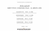 Alcatel Metro OMSN - Operator's Handbook