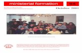 Ministerial Formation 95, October 2001