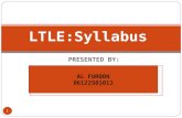 Ltle Syllabus Ppt Smt 2 presented by Al Furqon  06122501011