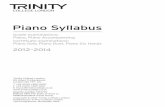 Trinity Syllabus - Piano