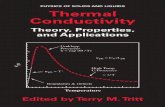 Thermal Conductivity Theory Properties and Applications