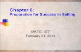 Chapter 6 Preparation for Success 02-21-13(1)
