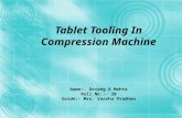 Tablet Tooling in Compression Machine