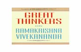 Great Thinkers on Ramakrishna and Vivekananda (291p)