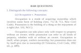 Property Bar Questions