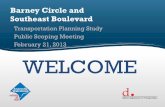 Barney Circle - SE Boulevard Study Public Meeting 1 Presentation