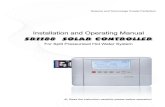 Ultisolar New Energy SR1188 Solar Water Heater Controller Manual