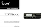 IC-V8000 Instruction Manual