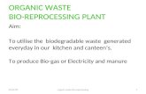 Bio Gas Plant- Details  2013