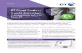 BT Cloud Contact Datasheet