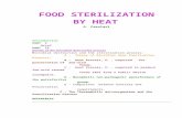 Food Sterilization by heat
