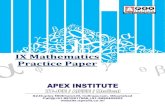 Class  IX-Mathematics-C.B.S.E.-Practice-Paper