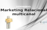 Marketing Relacional multicanal SEMINÁRIO. ANTES DA INTERNET Comunicação para as massas MARKETING RELACIONAL Rádio | TV | Imprensa Escrita.