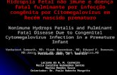 Hidropsia Fetal não imune e doença fatal fulminante por infecção congênita por Citomegalovírus em Recém nascido prematuro Nonimune Hydrops Fetalis and.