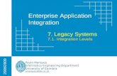 Enterprise Application Integration Paulo Marques Informatics Engineering Department University of Coimbra pmarques@dei.uc.pt 2008/2009 7. Legacy Systems.
