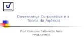 Governança Corporativa e a Teoria da Agência Prof. Giácomo Balbinotto Neto PPGE/UFRGS.