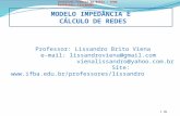 1 de Instituto Federal da Bahia – IFBA Professor: Lissandro MODELO IMPEDÂNCIA E CÁLCULO DE REDES Professor: Lissandro Brito Viena e-mail: lissandroviena@gmail.com.