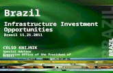 Infrastructure Investment Opportunities Brasil 11.21.2011 Brazil CELSO KNIJNIK Special Advisor Executive Office of the President of Brazil.