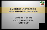 Eventos Adversos dos Antirretrovirais Simone Tenore CRT DST/AIDS-SP UNIFESP.